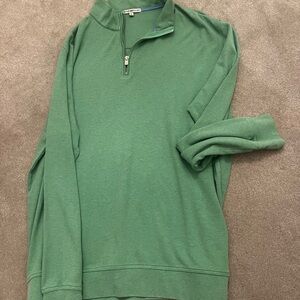 Peter Millar Green half Zip-Up pullover